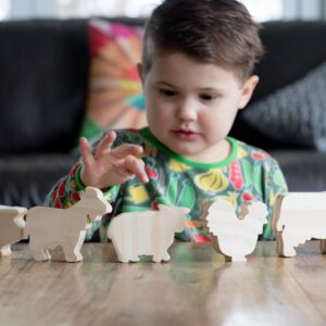 Wooden Farm Animal Set
