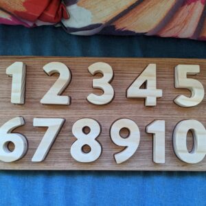 Wooden Numbers Set 1 to 10
