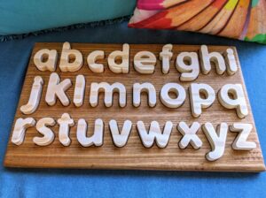 wooden kids alphabet toy